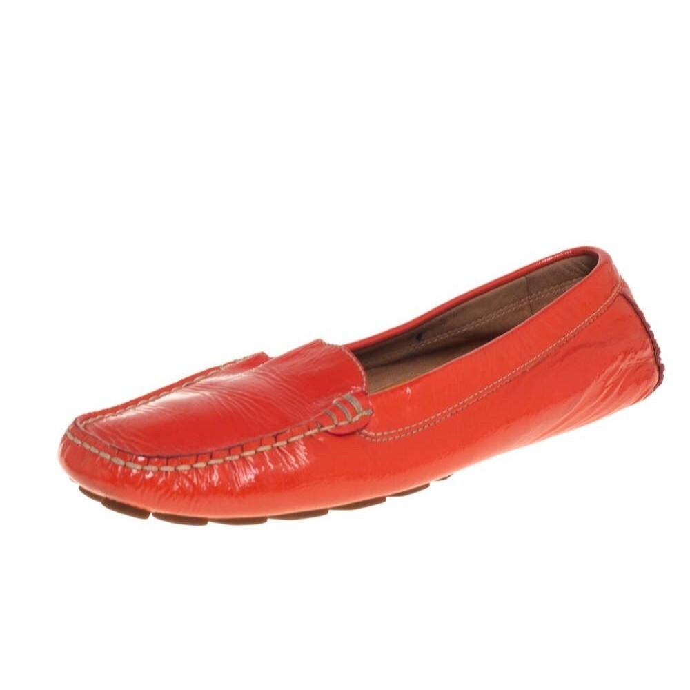 Salvatore Ferragamo Women’s Patent Leather Loafers size 8 Made in Italy